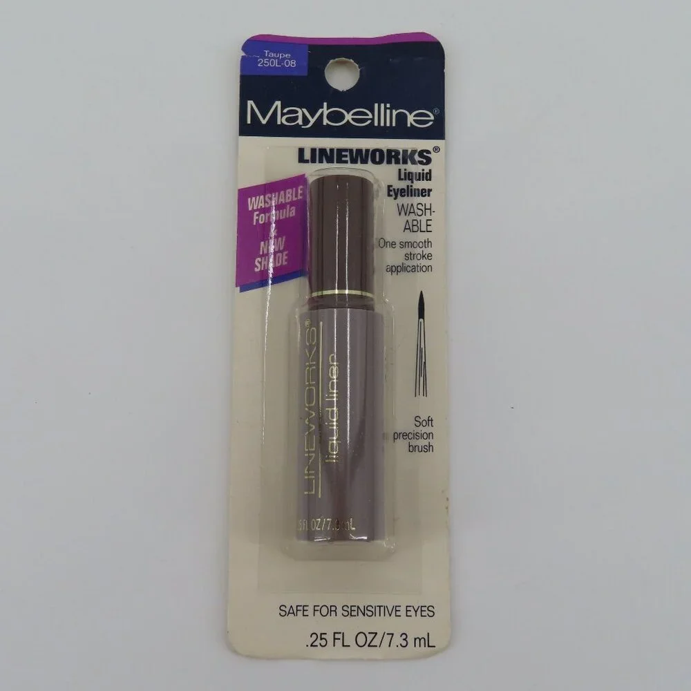 Maybelline Lineworks Taupe 250L-08 Liquid Eyeliner .25oz 041554634921 NEW Sealed